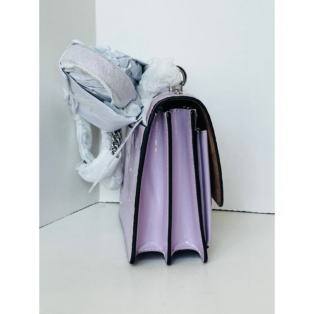 Coach Mini Klare Violet Patent Crossbody Bag CDB11 - Picture 7 of 12